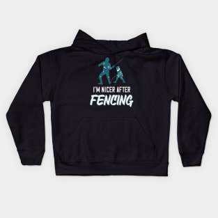 Fencing Saying Fencer Epee Gift Kids Hoodie